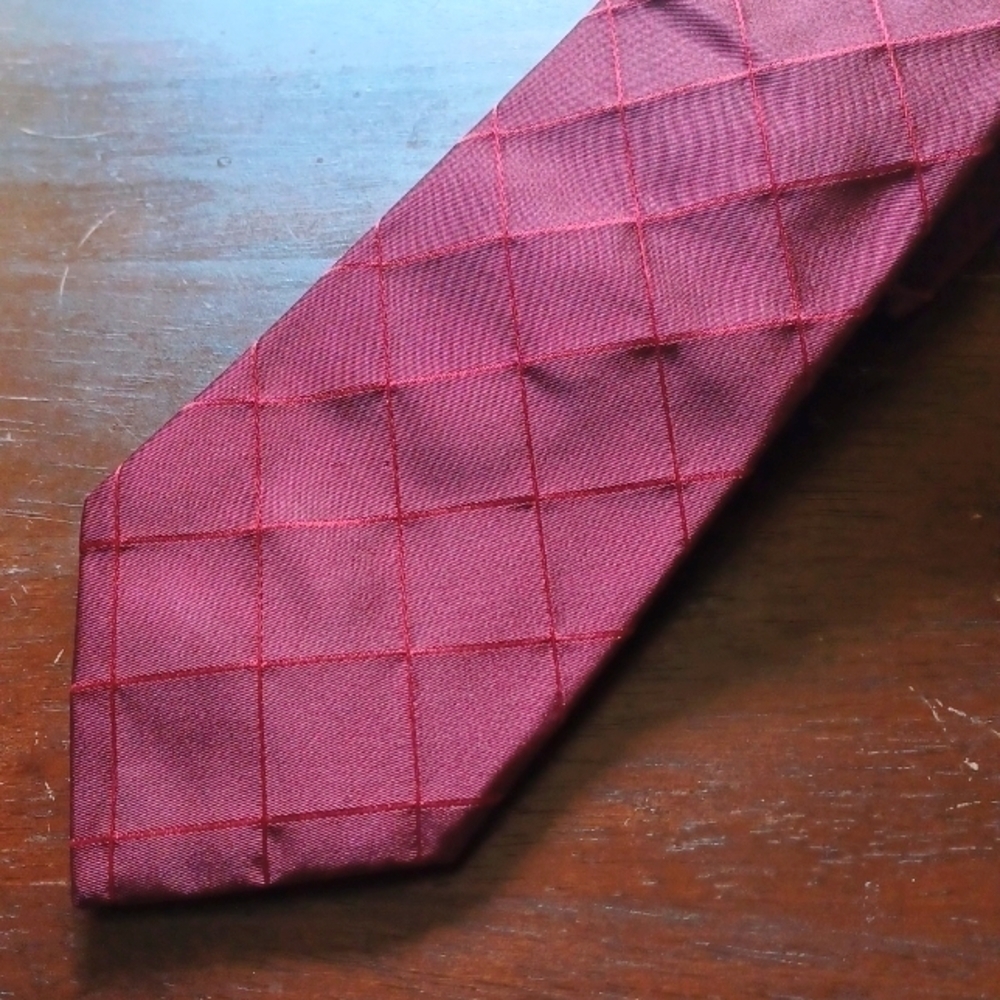 express Cherry Wine Silk Necktie